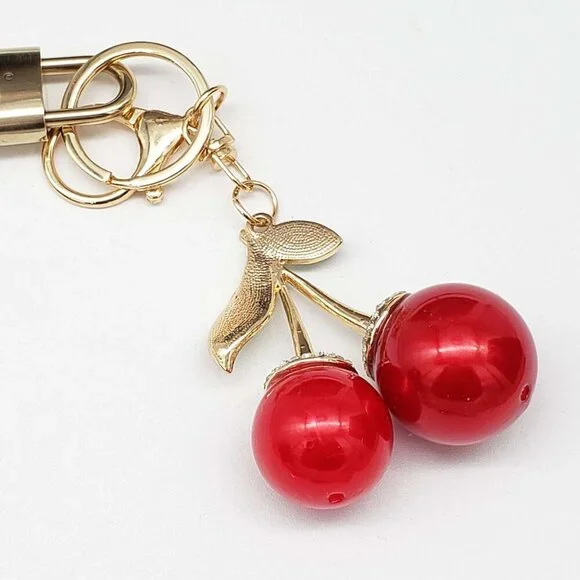 Authentic Louis Vuitton Gold Padlock & Key🔒LV Bag Charm w/Unbranded Keychain - Picture 6 of 7